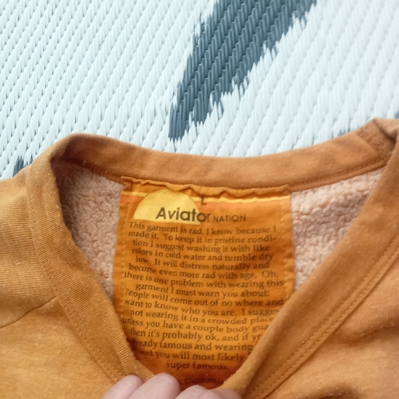 Aviator Nation Wave Graphic Sweatshirt Large - Picture 3 of 5